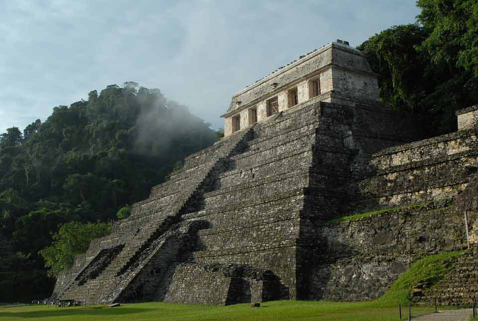 The beautiful Mayan ruins in Chichen Itza.